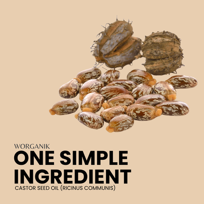 Huile de ricin biologique – 100ml | Pressé à froid et sans hexane