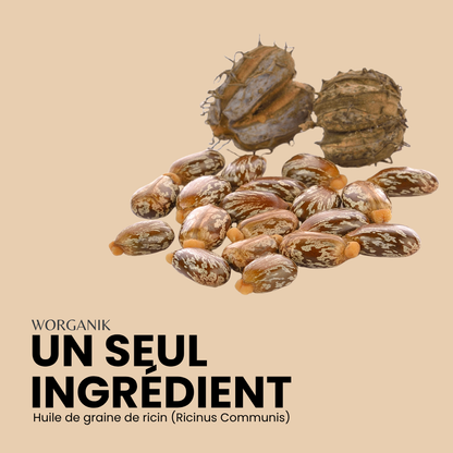 Huile de ricin biologique – 100ml | Pressé à froid et sans hexane